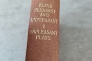 George Bernard Shaw Plays Pleasant and Unpleasant hardback circa 1940's in good used condition with some signs of wear on the cover see photos FREE STANDARD POSTAGE INCLUDED