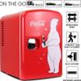4L Mini Fridge 6 Can Portable Cooler/Warmer, Compact Personal Refrigerator for Snacks Drinks Skincare,12V and AC Cords,Accessory for Kids Bedroom Home Office Travel Car,Coke,Polar Bear (FREE SHIPPING) Image 6