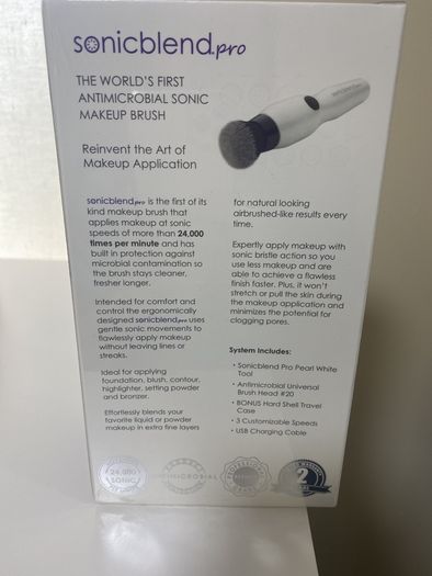 Michael Todd beauty sonic blend pro anti microbial sonic makeup Brush BNIB