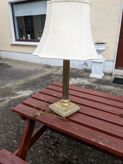 Brass table lamp