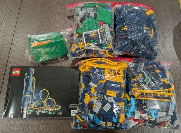 Loop Coaster Lego Set - Complete with instructions + Powered Up Elements