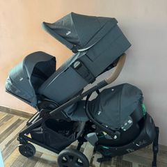 Joie Chrome DLX Trio 3-in-1 Travel System with i-Snug 2 i-Size R129 Car Seat Moonlight
