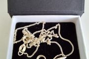 new silver chain with pendant