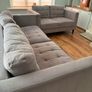 2 Seater and 3 seater grey sofas Image 3