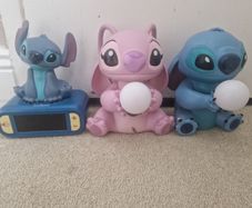 Stitch Lamp and Clock/ Angel Lamp