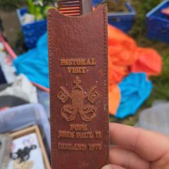 Rare Pope John Paul II Pastoral Visit Ireland 1979 Souvenir Comb & Leather Case