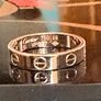 Cartier Love Pink Gold Ring Image 4