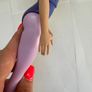Hasbro 2016 G4 My Little Pony The Movie Rainbow Dash Brushable Hair approx. 6 Inches Dirty Damaged Her hair in some kind of glue Please see photos Image 3