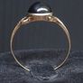 Antique 14K Solid Gold Star Diopside Ring Rare Black Asterism Cabochon Image 5