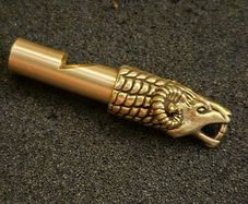 Ram head whistle/ brass