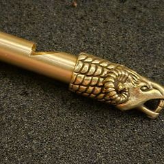 Ram head whistle/ brass