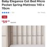 2 in 1 - Baby cot / Toddler cot package with 2 beds Image 4
