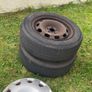 5x100 steel wheels and caps 15 inch Image 2