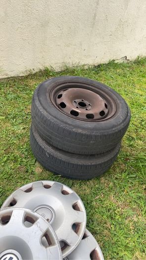 5x100 steel wheels and caps 15 inch