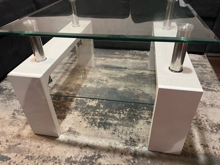 Living room glass table