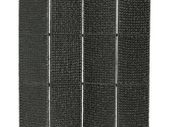 4-Panel Room Divider Black 154x160 cm Water Hyacinth