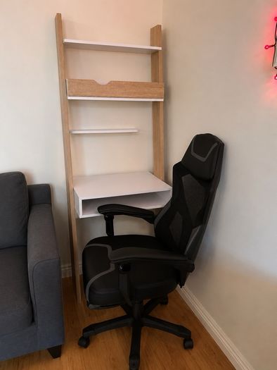 Ladder desk self