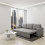 Light Grey Fabric Sofa Bed with storage 215 cm Image 2