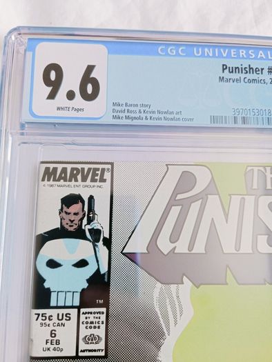 The Punisher  Issue 6 CBCS / CGC 9.6 Certified Graded Comic Framed  DC Marvel