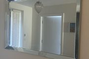 Silver wall mirror