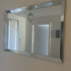 Silver wall mirror