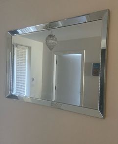 Silver wall mirror
