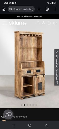Wooden kitchen dresser