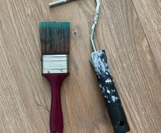 Paint brush & small roller