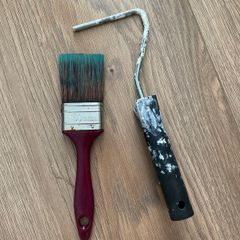 Paint brush & small roller