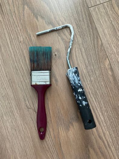 Paint brush & small roller