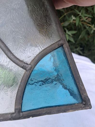 1920's Stained Glass Lamp/Porch Shade
