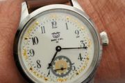 BARN OWL No.03  Unique Handmade Mechanical Watch  130-Year-Old Pocket Watch Dial