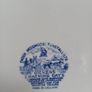 Wedgewood blue transferware plate, Dickens Coaching Days Image 8