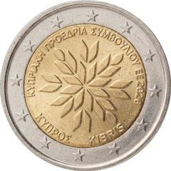 Cyprus 2 Euro Commemorative Coin 2026 - Presidency of the Council of the EU. Uncirculated.