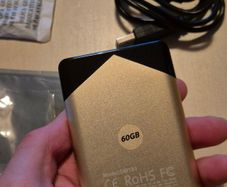 Matsunichi 60GB portable / external hard disk drive / HDD
