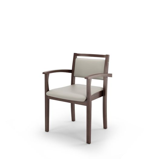 VITO Stackable Wooden Armchair  Upholstered Comfort