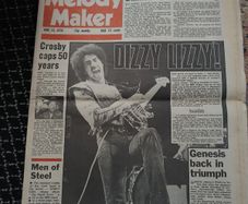 Vintage Melody Maker (June 19, 1976) - Phil Lynott / Thin Lizzy Cover