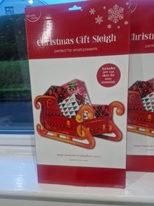 Santa sleigh for gifts at xmas x 2