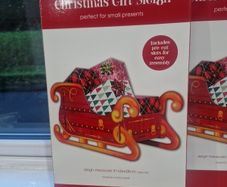 Santa sleigh for gifts at xmas x 2