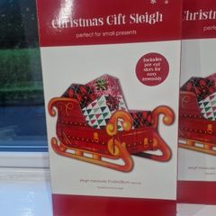 Santa sleigh for gifts at xmas x 2