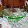 Green Glass Dessert Bowl set Image 7