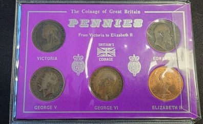 The Coinage of Great Britain Pennies From Victoria to Elizabeth II,