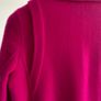 Uterque bright pink alpaca wool coat with belt XS Image 8