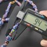 Vintage Venetian Style MultiColor Chevron Glass Beads Necklace Image 6