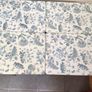4 Pimpernel Extra large Blue and white floral place mats 16"x12" Image 2