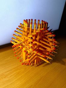 Hexagonal Geometric Pencil Puzzle Set