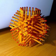 Hexagonal Geometric Pencil Puzzle Set