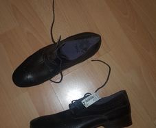 Dark brown leather shoes