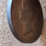 1853 Great Britain Penny WW Queen Victoria Young Head Image 3