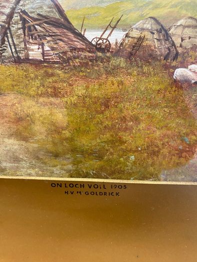 Antique Watercolour On Loch Voil 1905